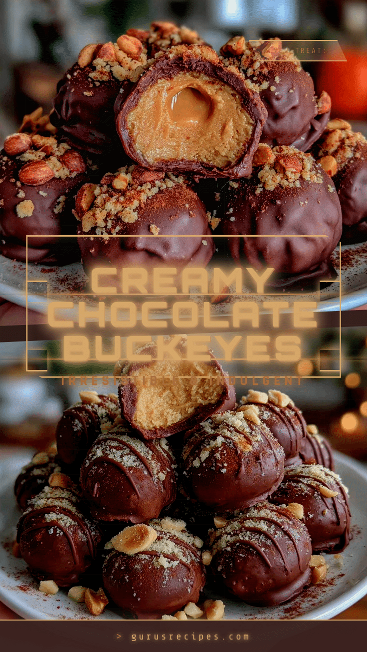 creamy chocolate buckeyes recipe