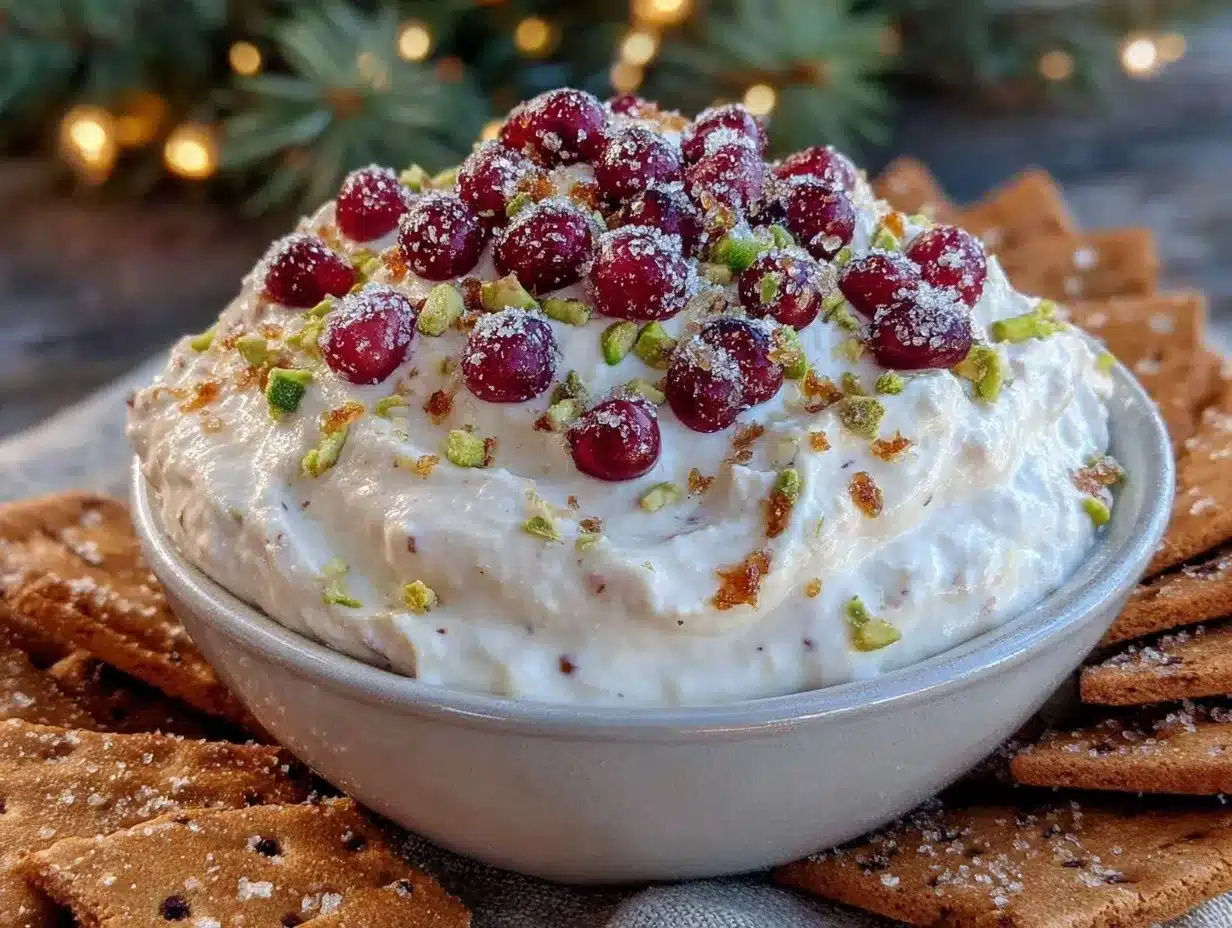 creamy Christmas dip preparation steps