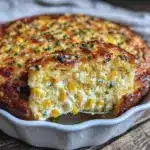 creamy corn casserole - featured image