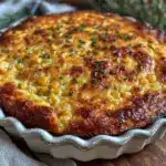 creamy corn casserole - featured image