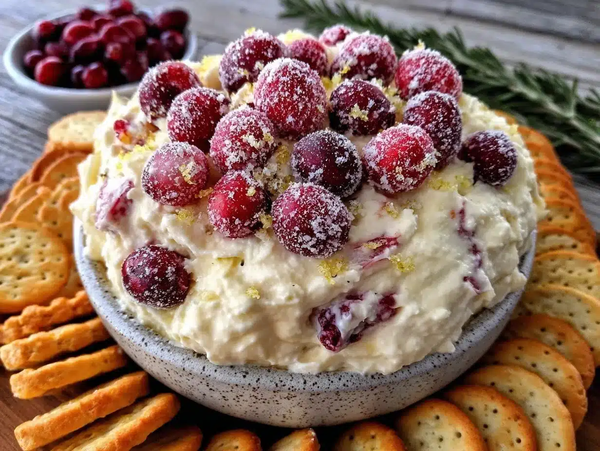 creamy cranberry dip preparation steps