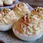 creamy deviled eggs - featured image