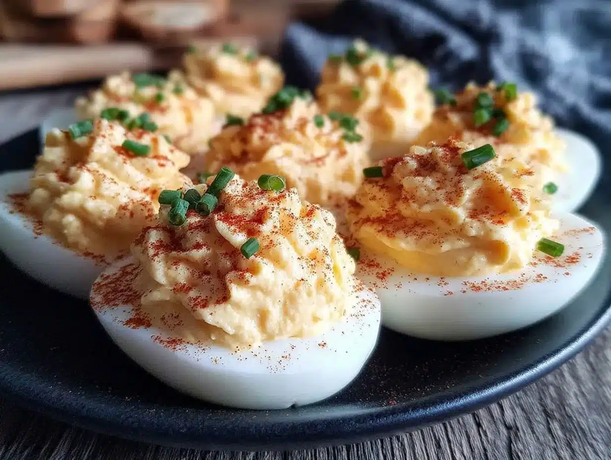 creamy deviled eggs preparation steps