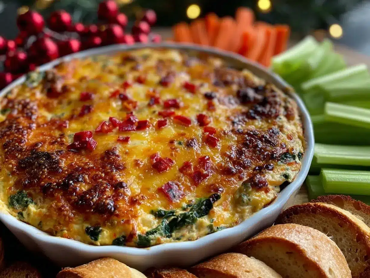 creamy hot spinach dip preparation steps