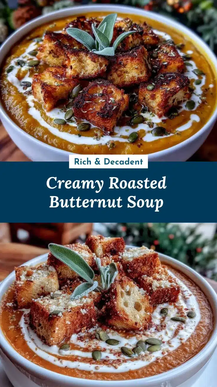 creamy roasted butternut squash soup recipe