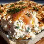 creamy smoked salmon dip - featured image