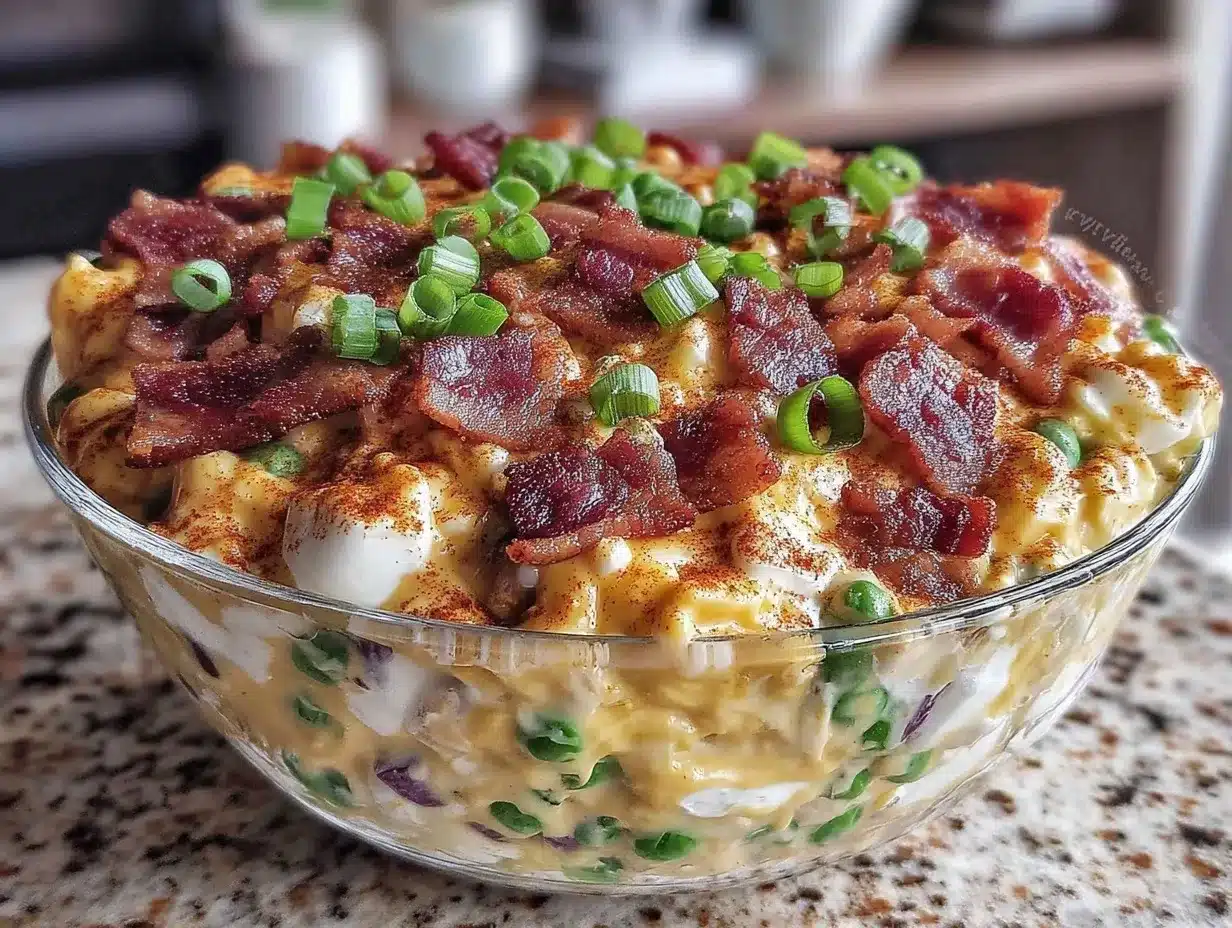 creamy Southern pea salad preparation steps