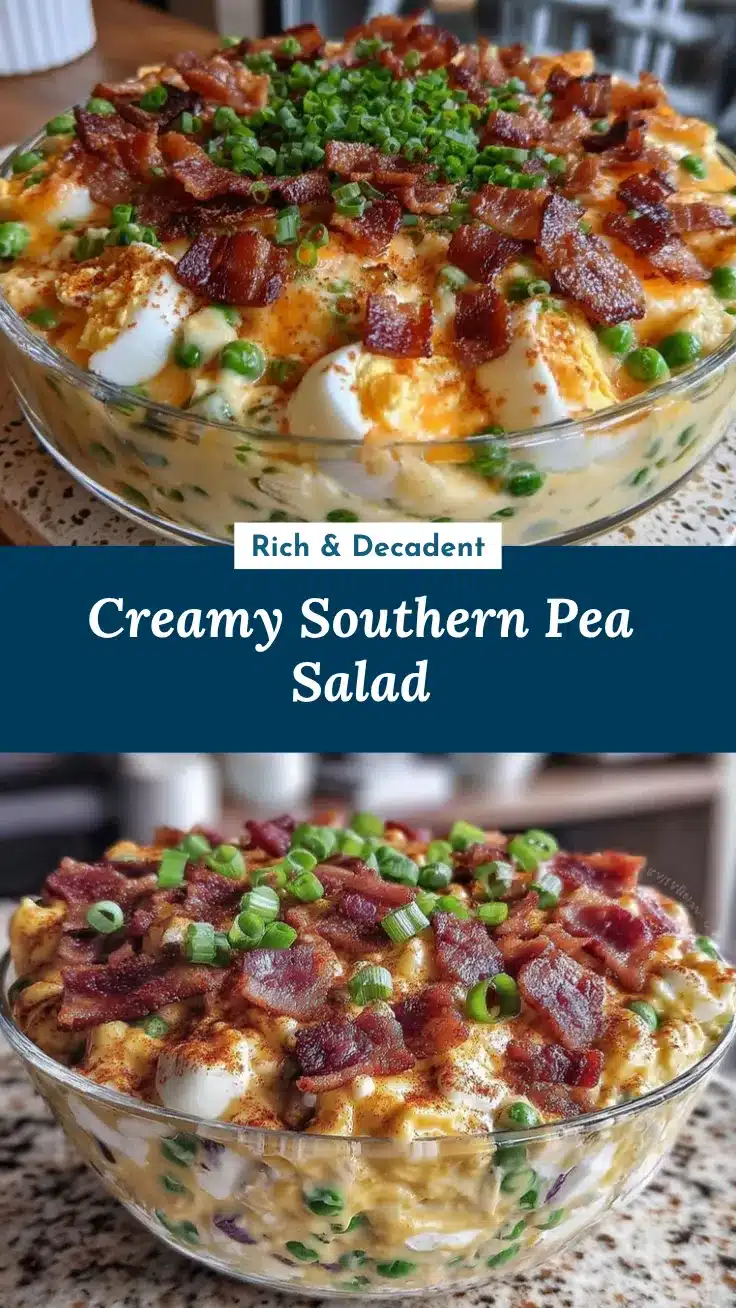 creamy Southern pea salad recipe