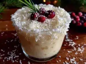 Creamy White Christmas Margarita - featured image