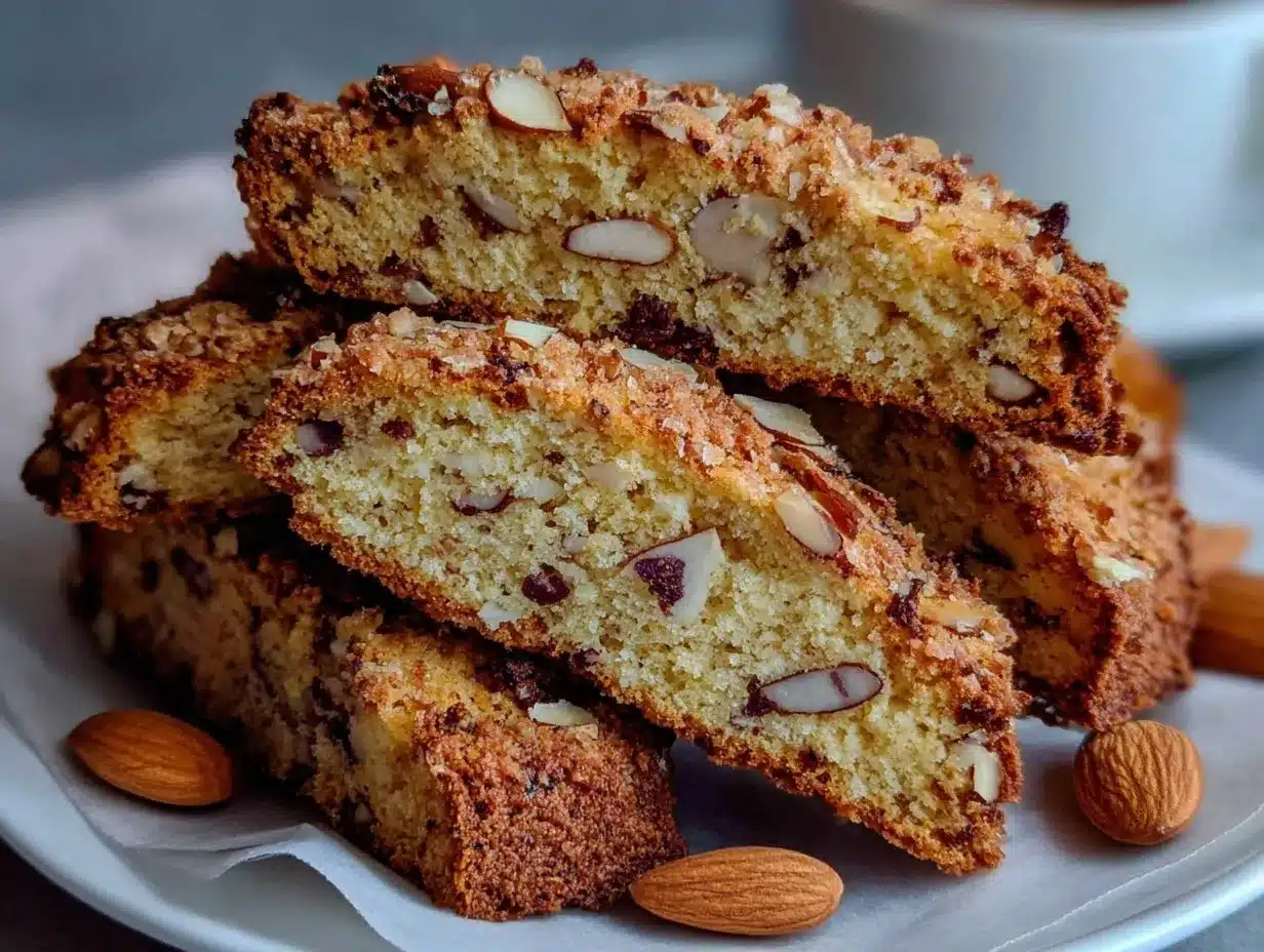crispy almond biscotti preparation steps