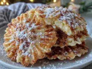 crispy anise pizzelles - featured image