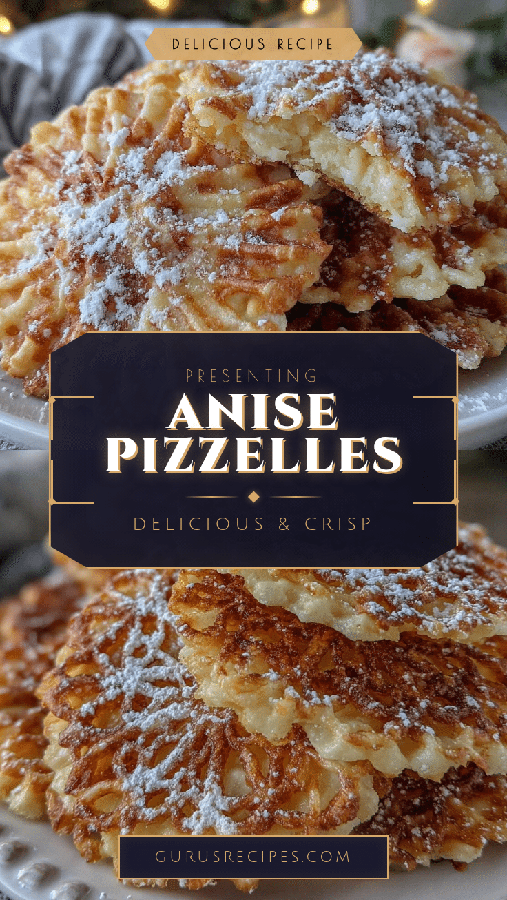 crispy anise pizzelles recipe