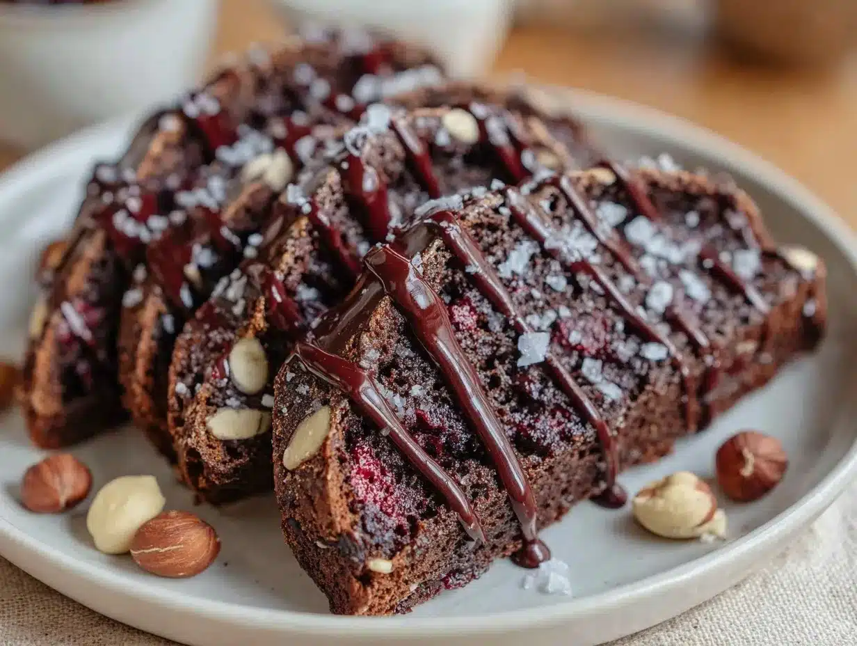 crispy chocolate biscotti preparation steps