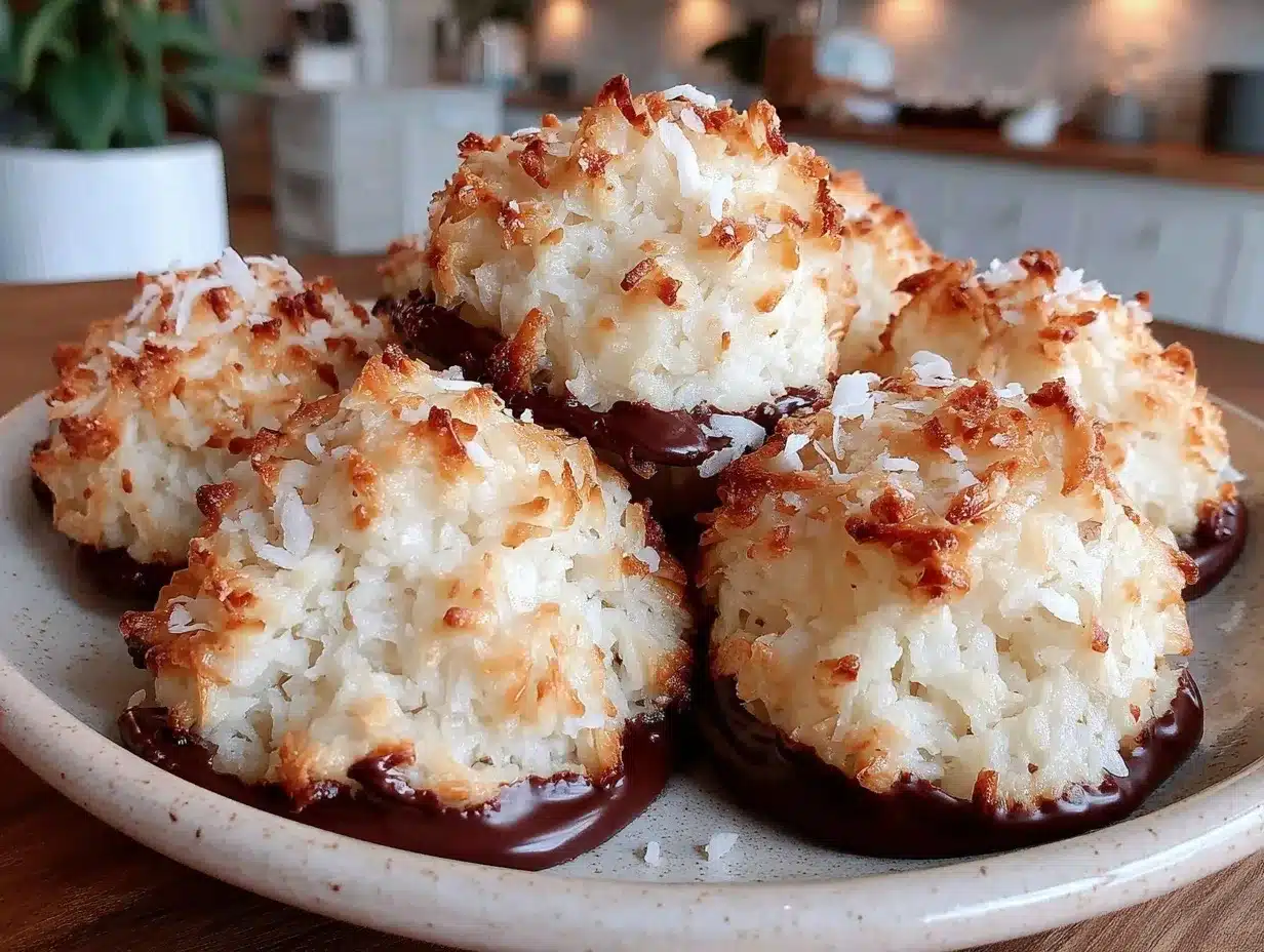 crispy coconut macaroons preparation steps