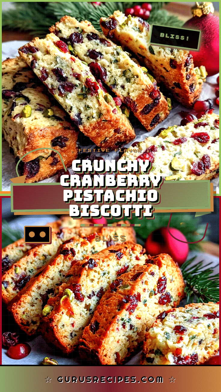 crispy cranberry pistachio biscotti recipe