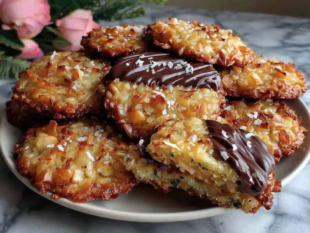 crispy Florentine cookies preparation steps