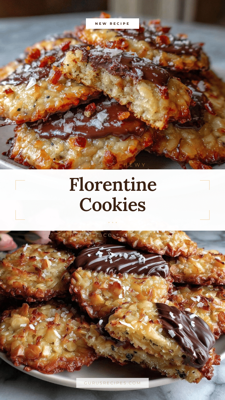 crispy Florentine cookies recipe