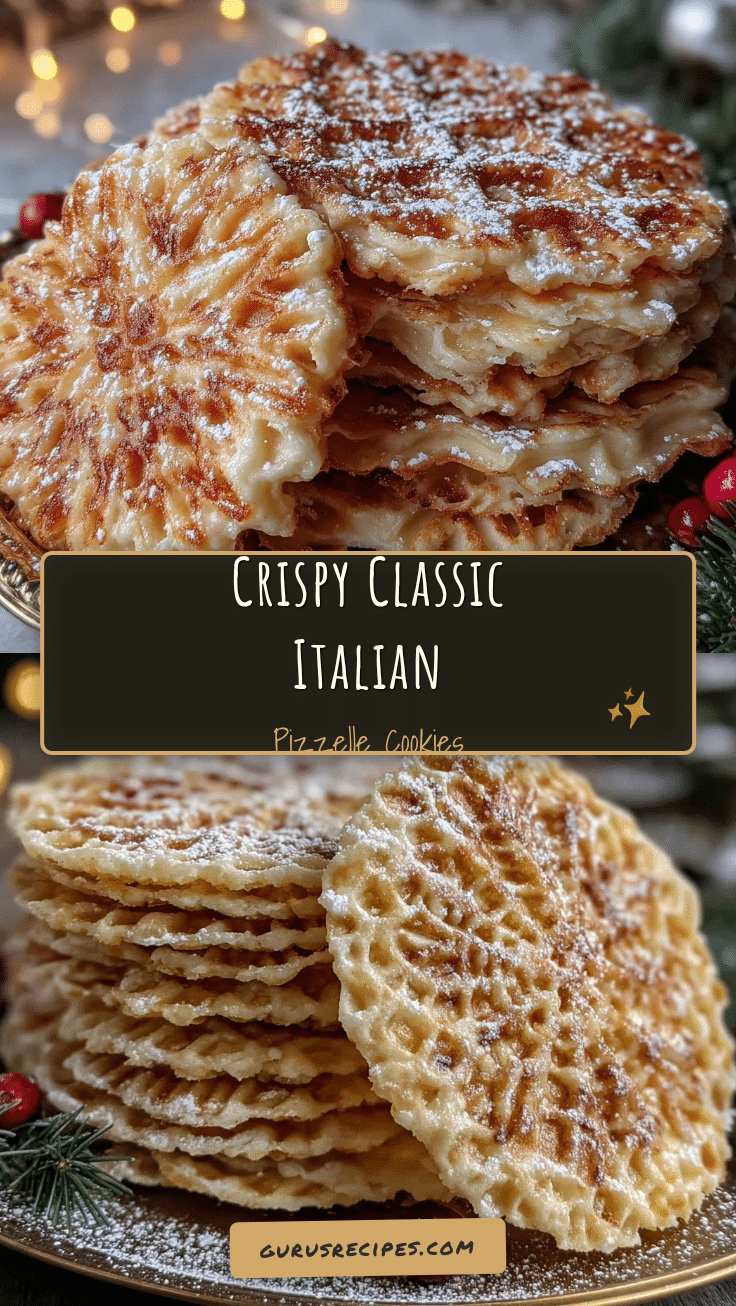 crispy Italian pizzelle cookies recipe