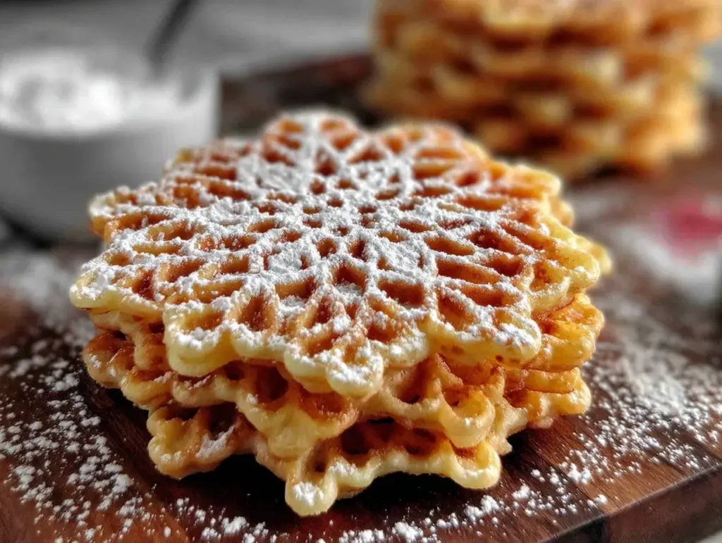 crispy pizzelle cookies - featured image