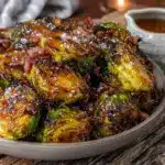 crispy roasted brussels sprouts - featured image