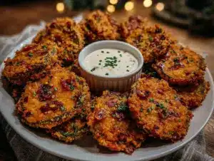 crispy spicy fried pickles - featured image