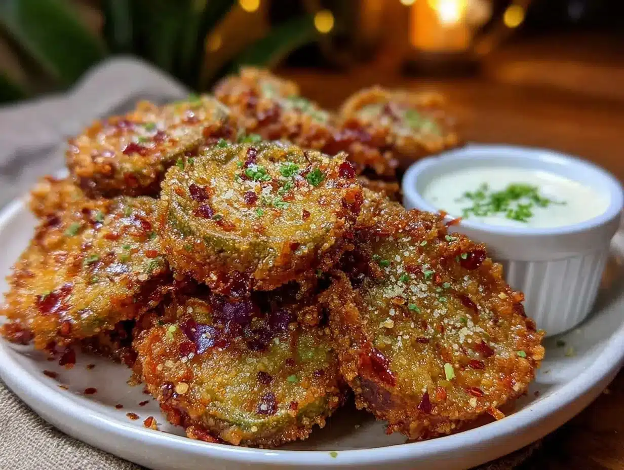 crispy spicy fried pickles preparation steps