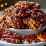 crispy sugar coated pecans - featured image