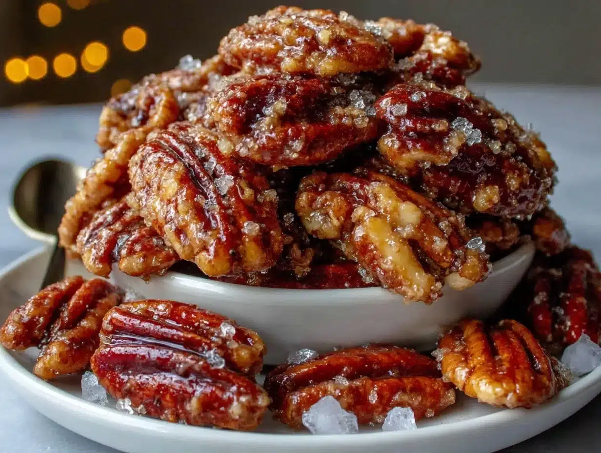 Crispy Sugar Coated Pecans Recipe – Easy Homemade Snack With ...