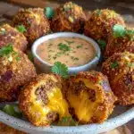 Crispy Taco Cheese Ball Wreath - featured image