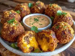 Crispy Taco Cheese Ball Wreath - featured image