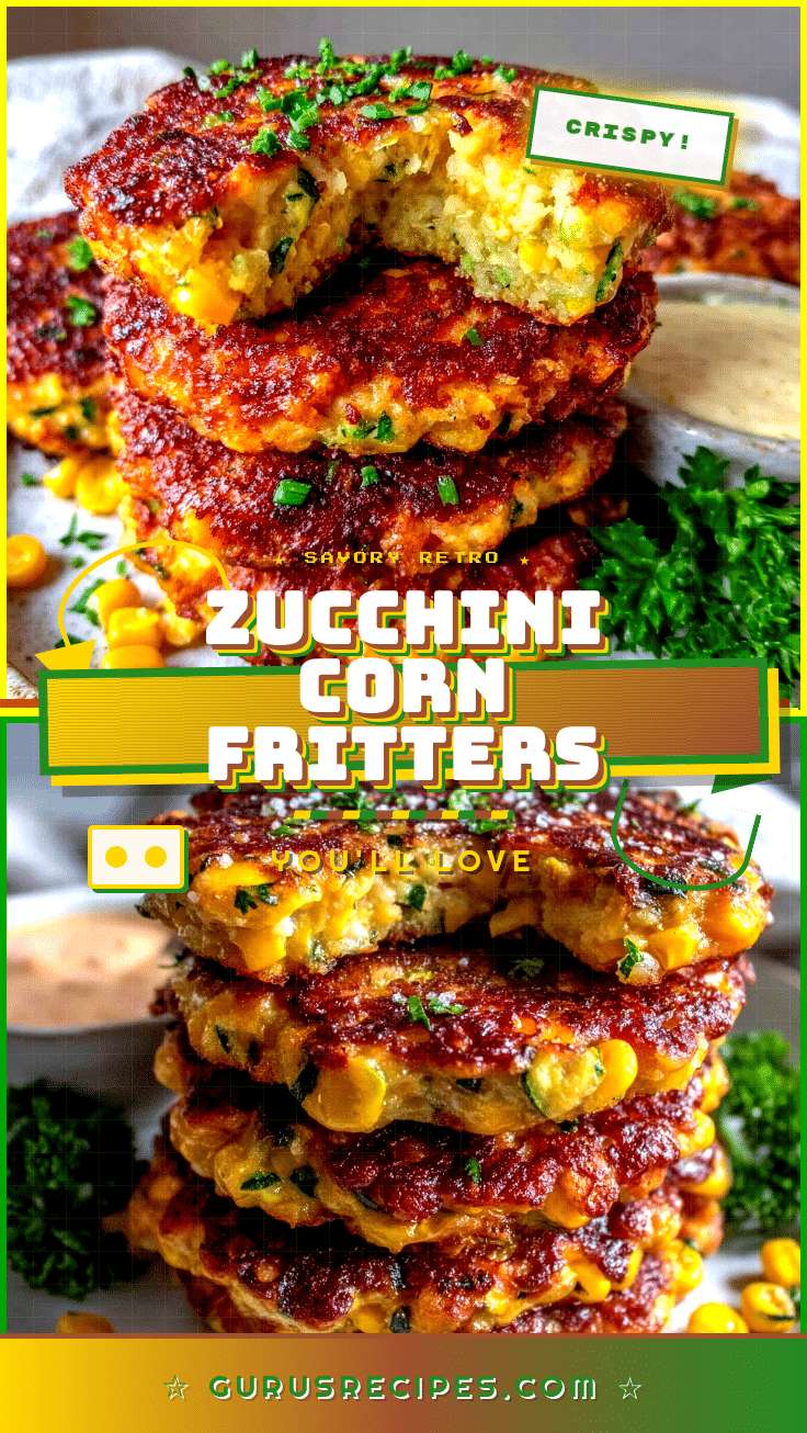 crispy zucchini corn fritters recipe