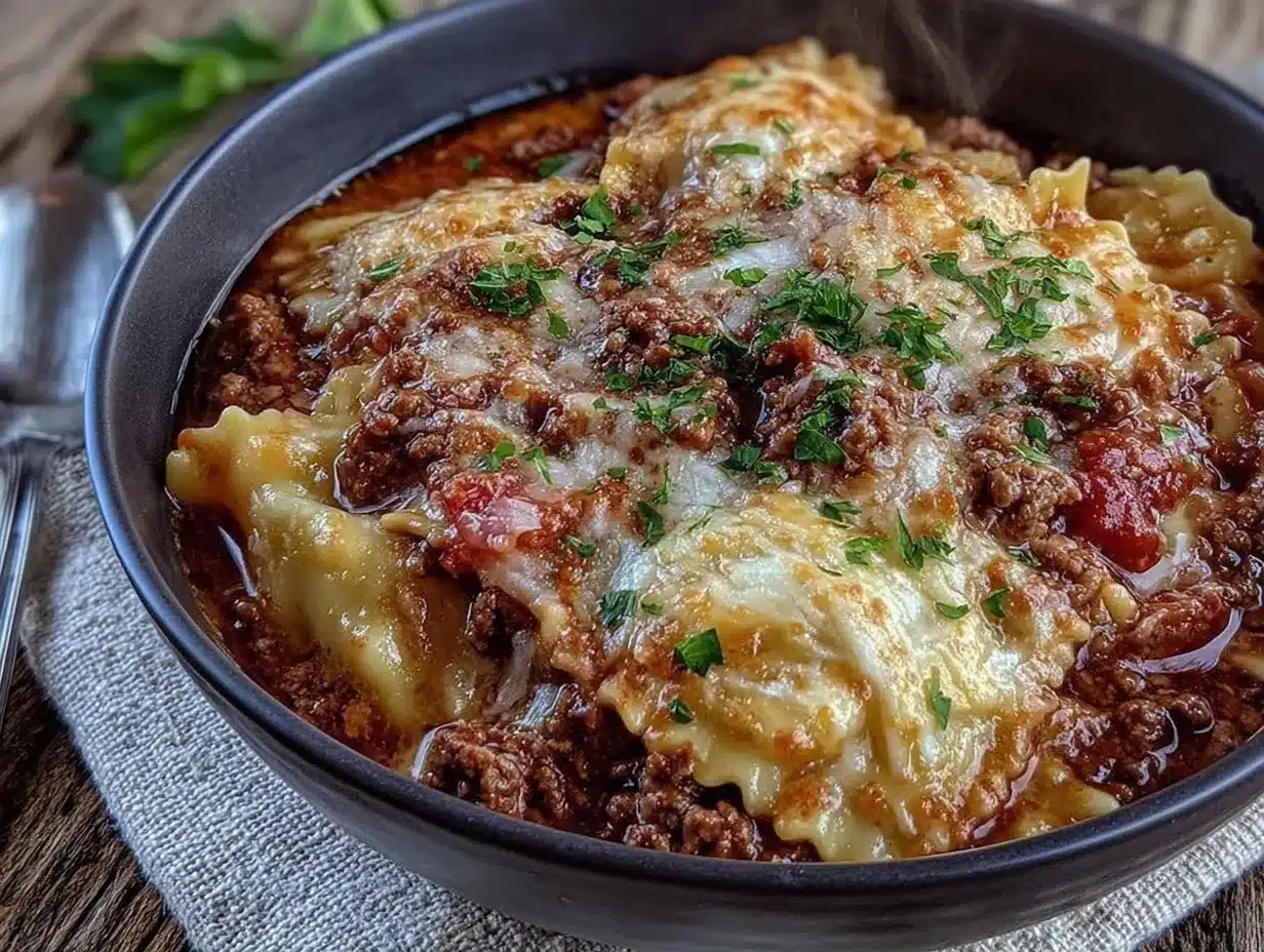 crock pot lasagna soup preparation steps