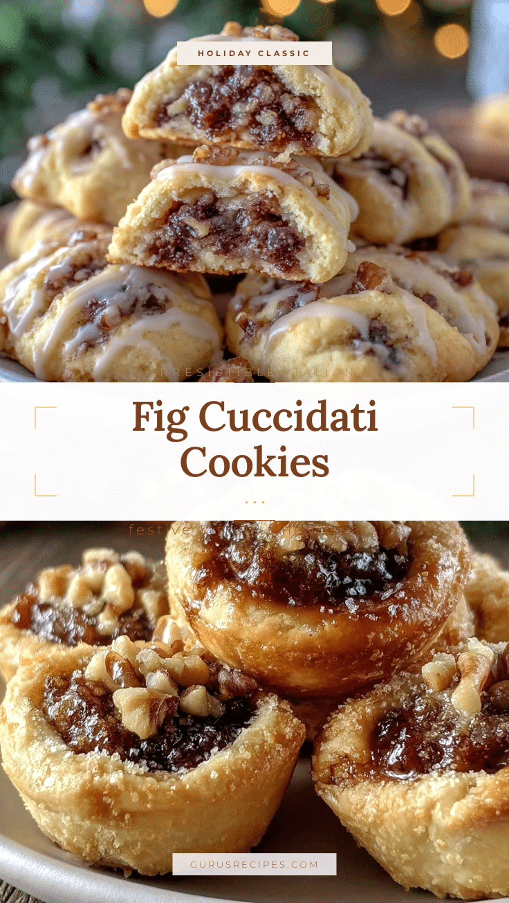 Cuccidati Italian fig cookies recipe