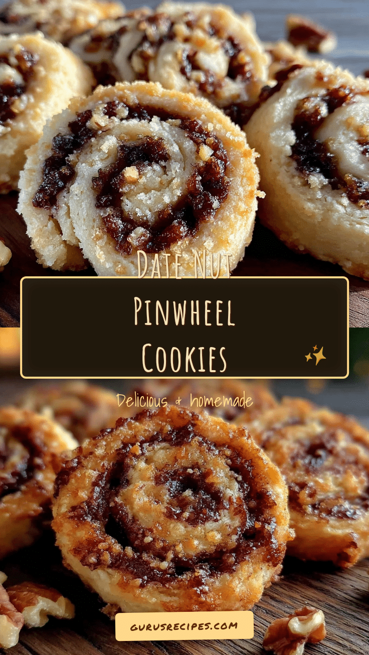 Date Nut Pinwheel Cookies recipe