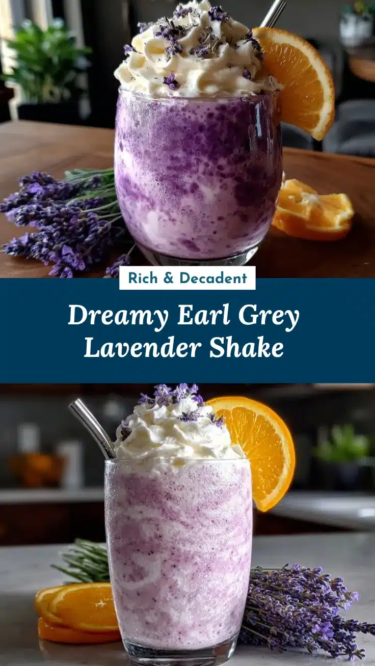 Earl Grey lavender milkshake recipe