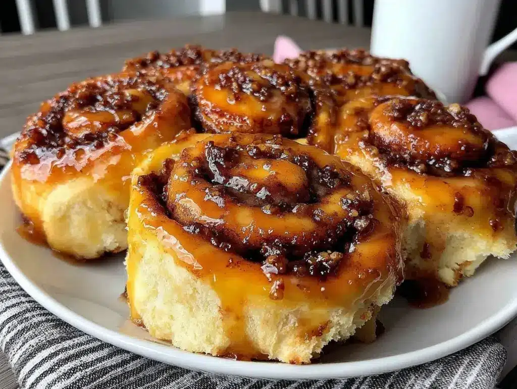 eggnog cinnamon rolls - featured image