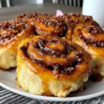 eggnog cinnamon rolls - featured image