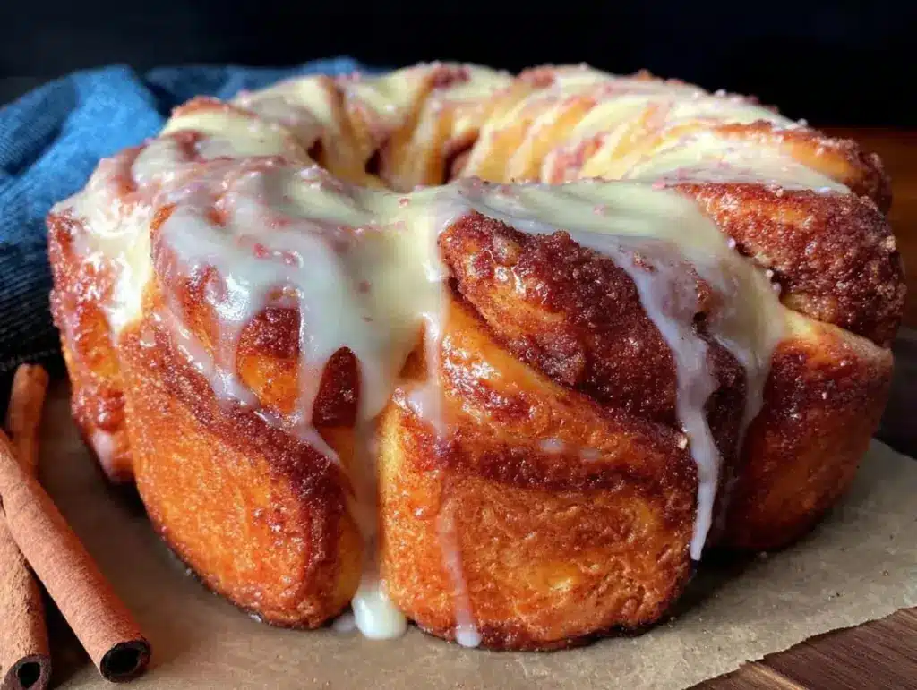 Fluffy Cinnamon Roll Wreath - featured image