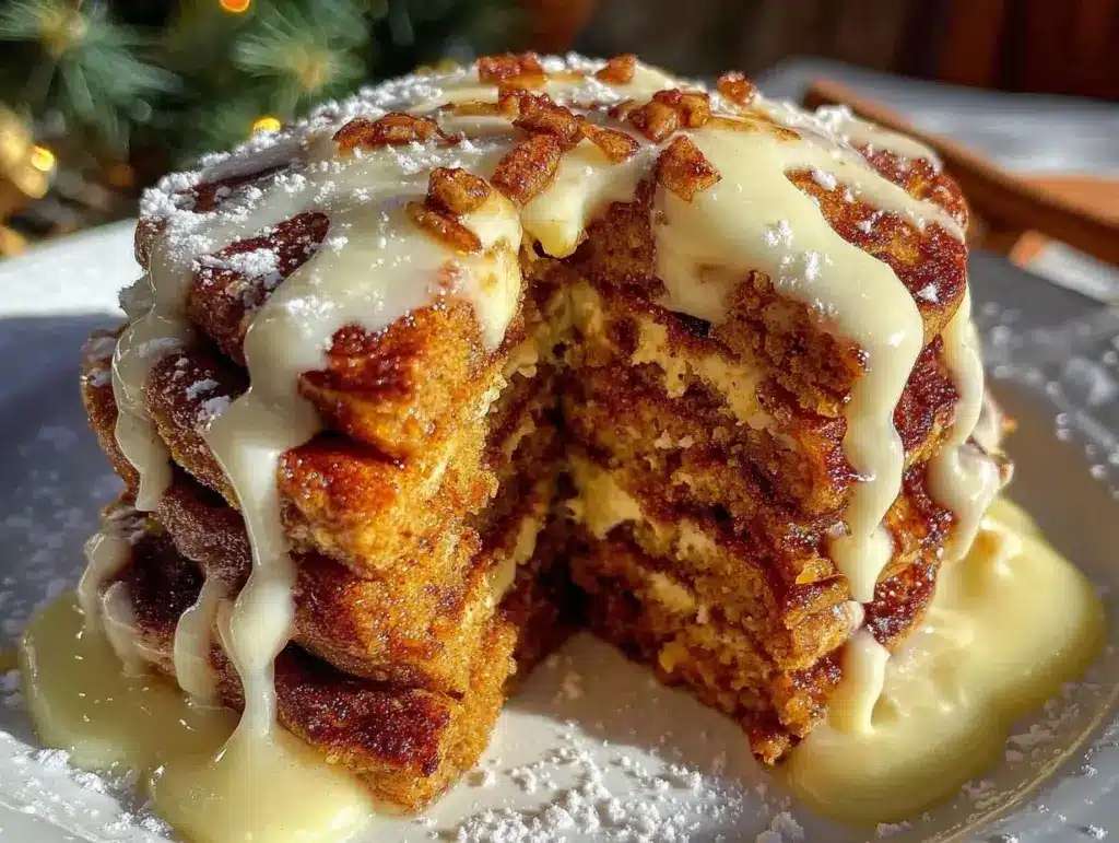 fluffy gingerbread pancakes - featured image