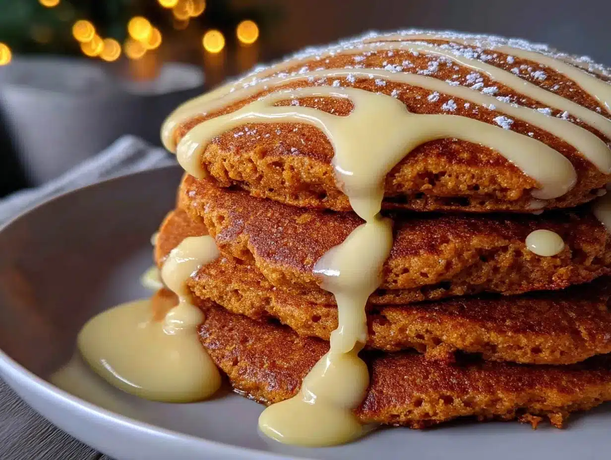 fluffy gingerbread pancakes preparation steps