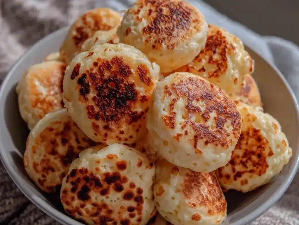 fluffy pancake poppers - featured image