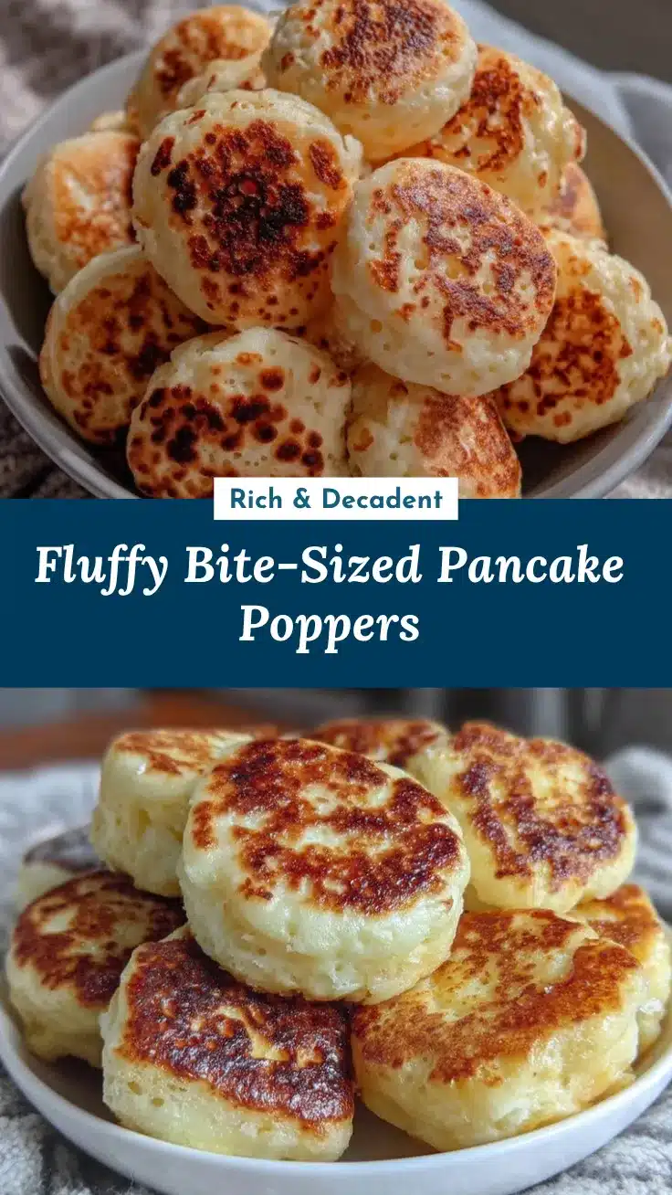 fluffy pancake poppers recipe