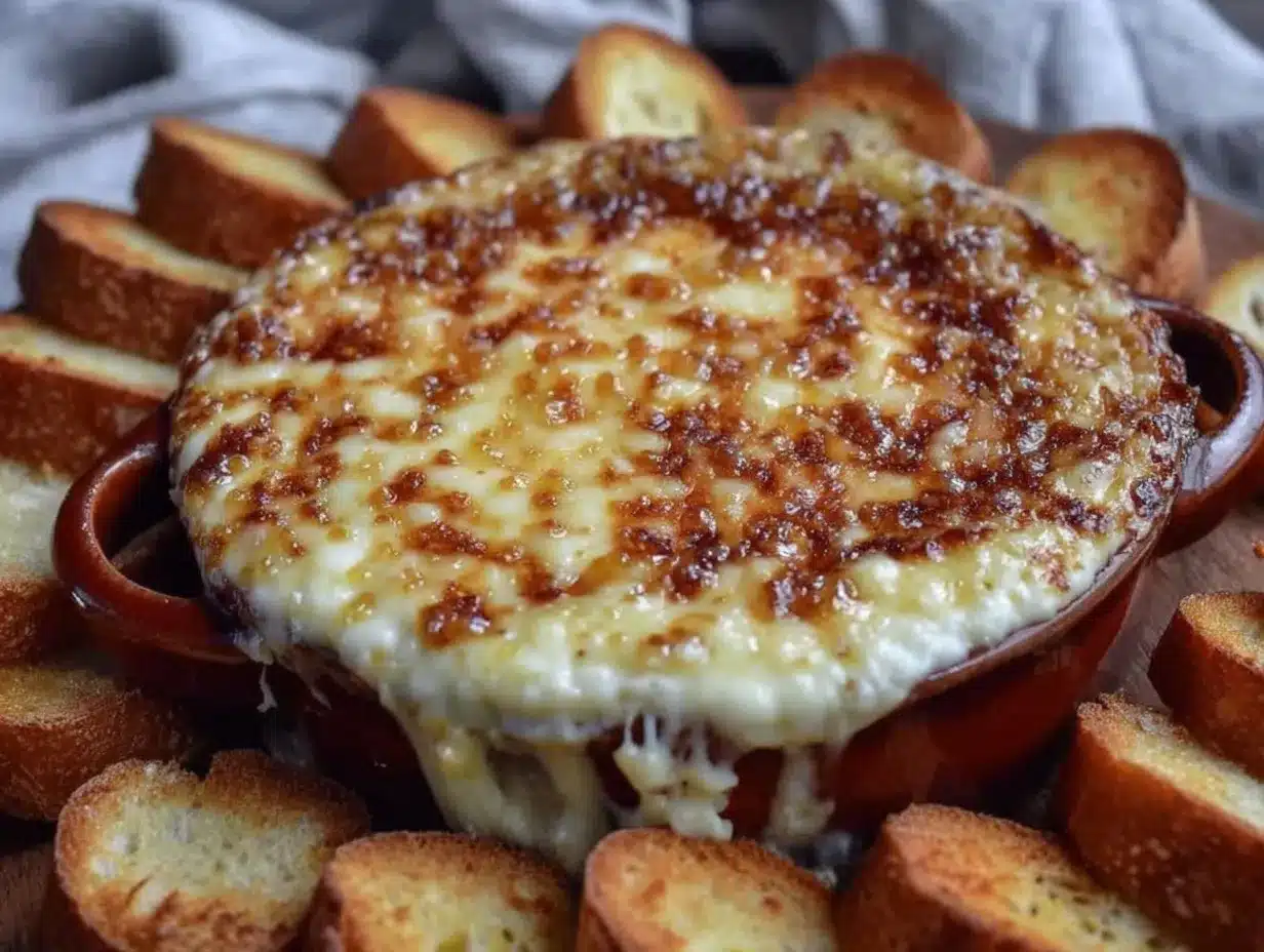 French Onion Soup Dip preparation steps