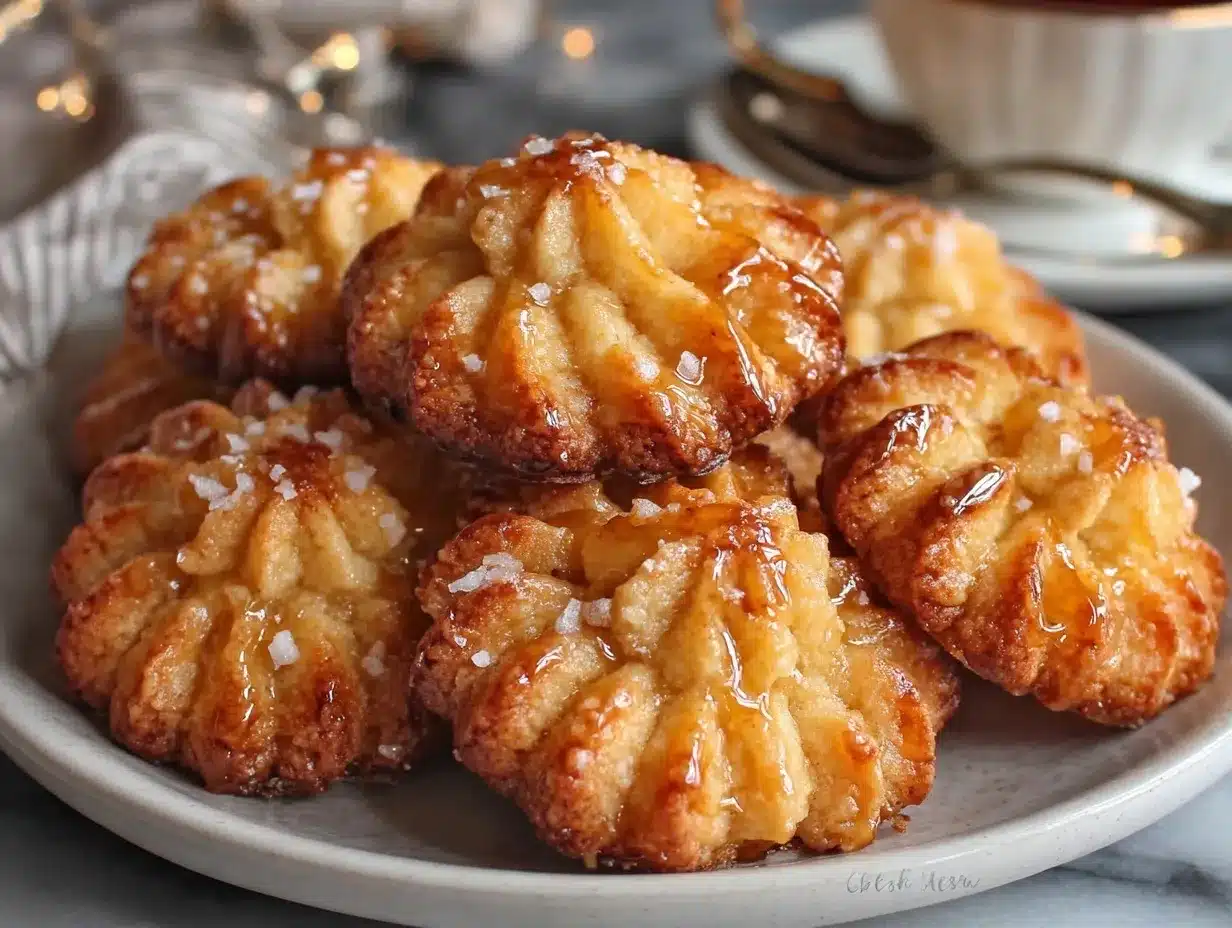 French salted butter cookies preparation steps