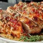 garlic butter roasted turkey breast - featured image