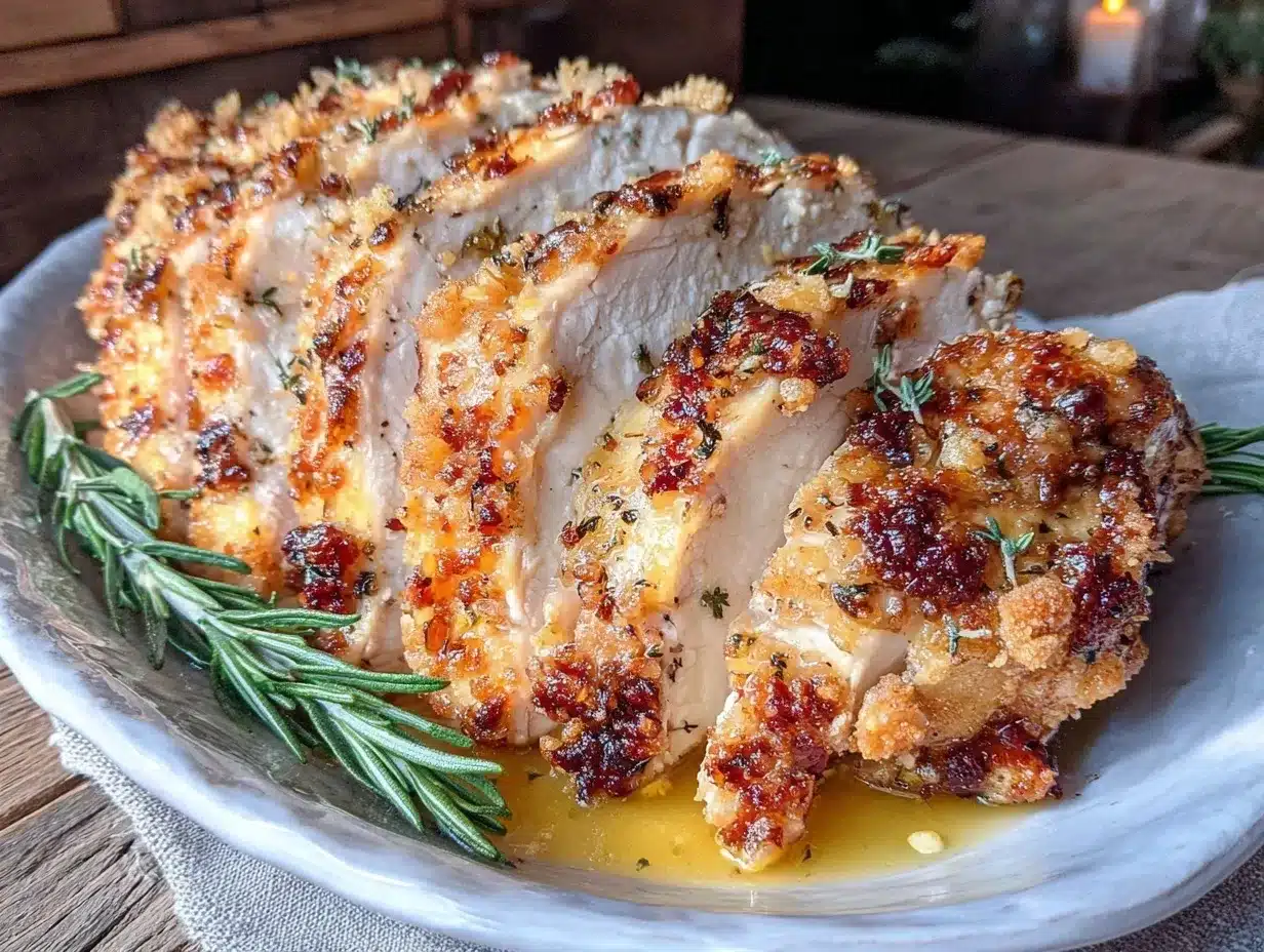 garlic butter roasted turkey breast preparation steps