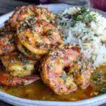 garlic butter shrimp bowl - featured image