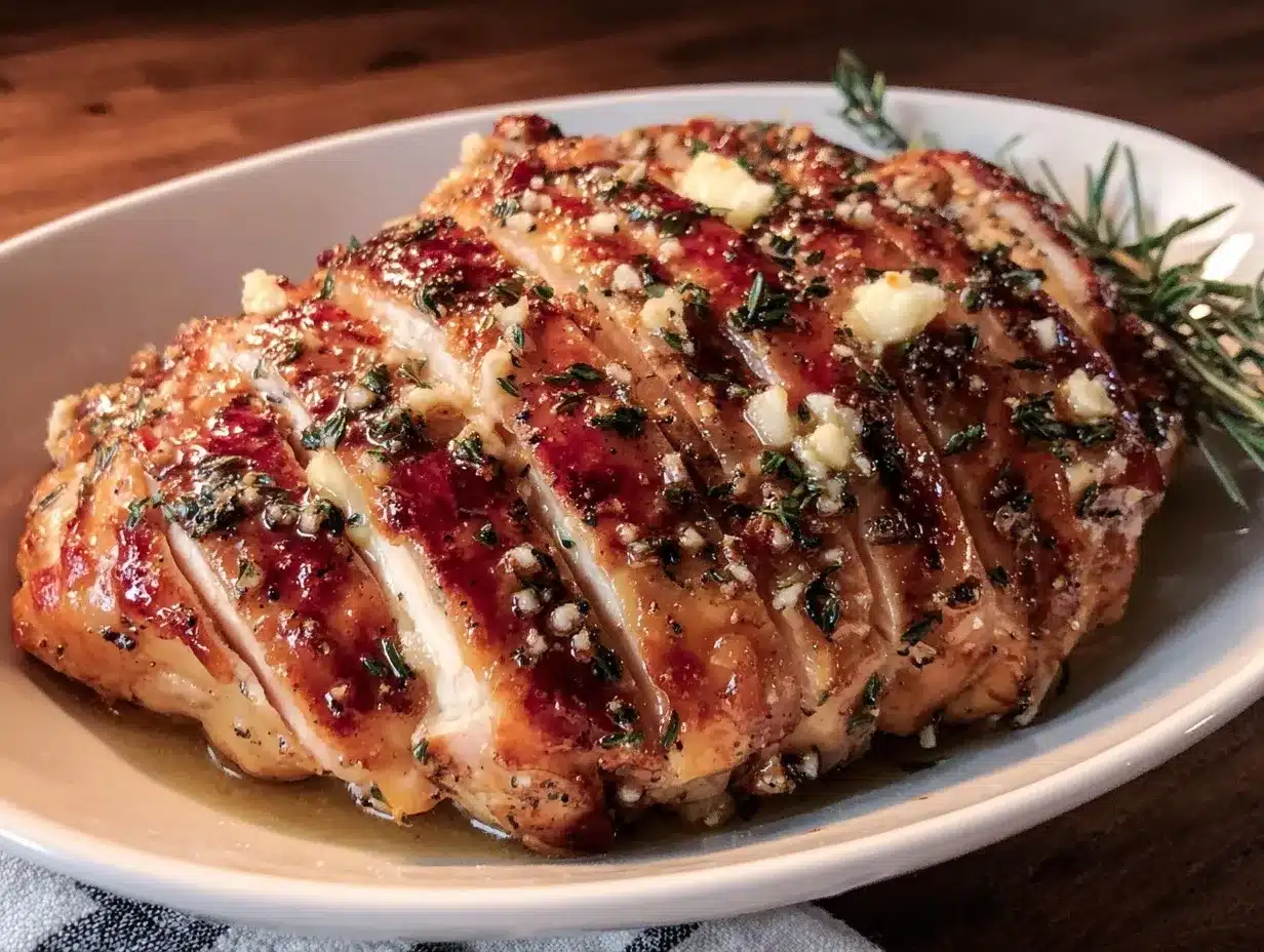 garlic butter turkey breast preparation steps