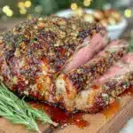 garlic rosemary leg of lamb - featured image