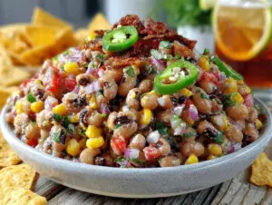 Georgia caviar black-eyed pea salad dip - featured image